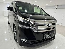 Toyota Vellfire 2.5 CVT Sunroof 2015 Black Body kit Rear Entertaiment